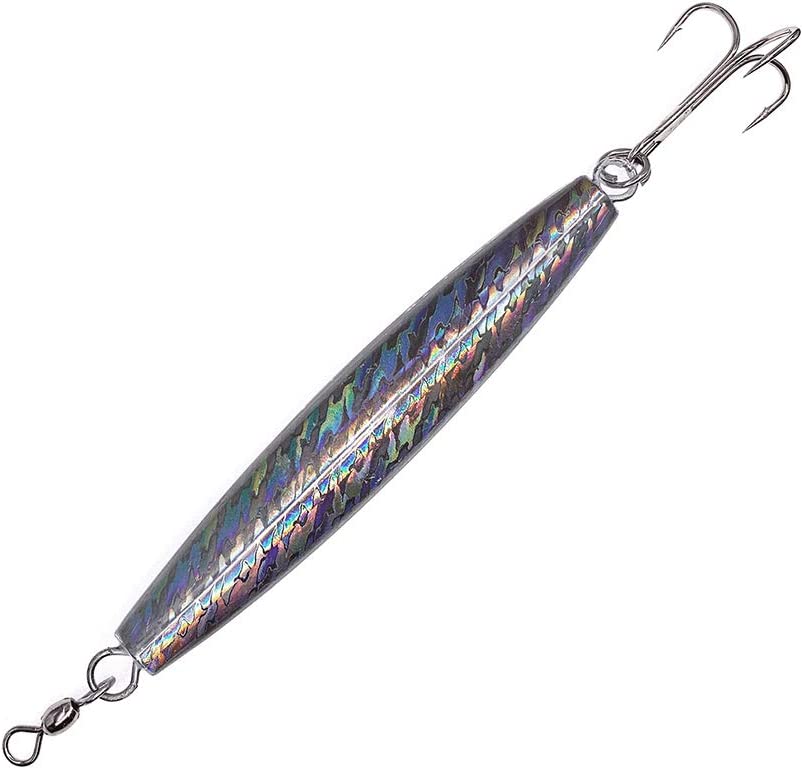 5-Pack Go2fish_tackle2010 6oz Holographic Diamond Jigs - Saltwater Fishing Lures With Treble Hooks