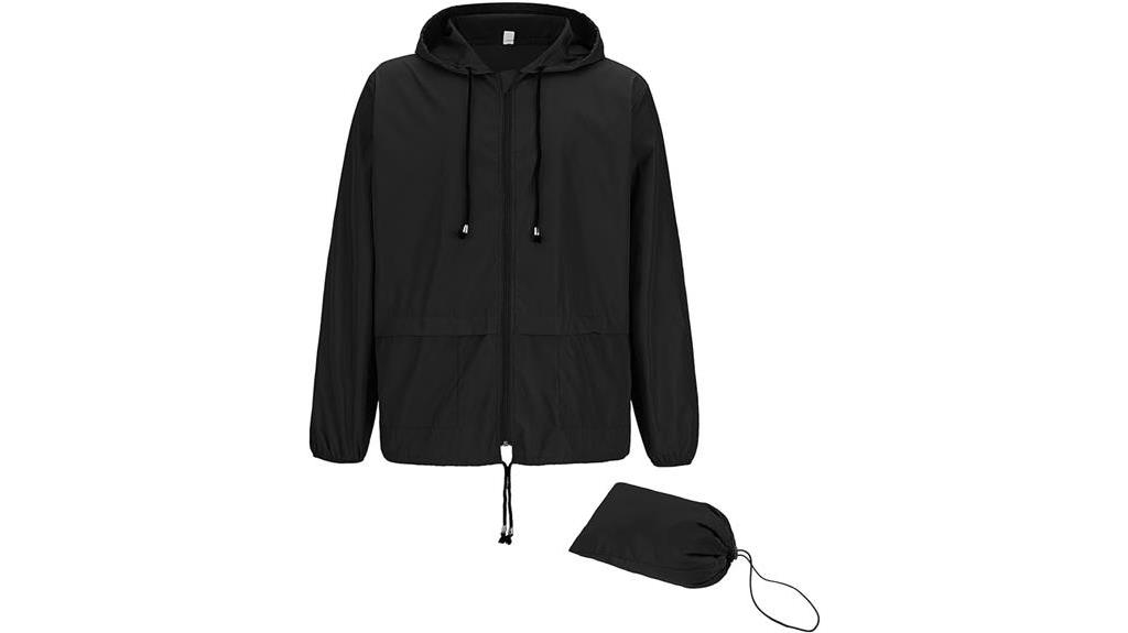 thumbnail image 2 of Fartey Plus Size Rain Jacket For Women Lightweight Waterproof Windbreaker Jacket Packable Long Sleeve Hooded Rain 2 of 10